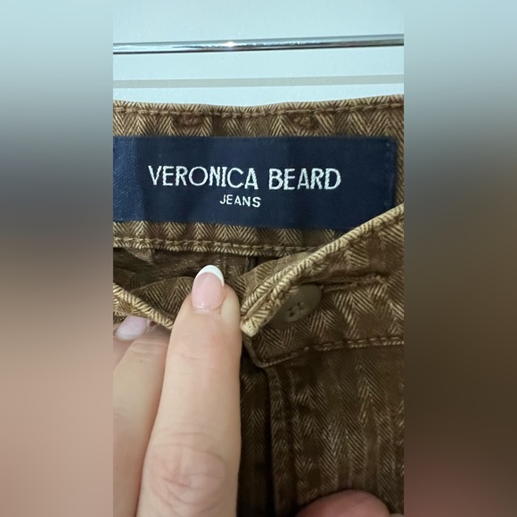 Veronica Beard Brown Straight Leg Jeans - Picture 2 of 3